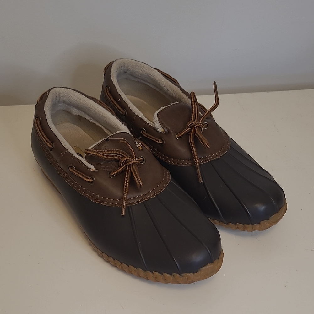 Jambu Men's Dark Brown and Black Boat Shoes - Picture 1 of 12